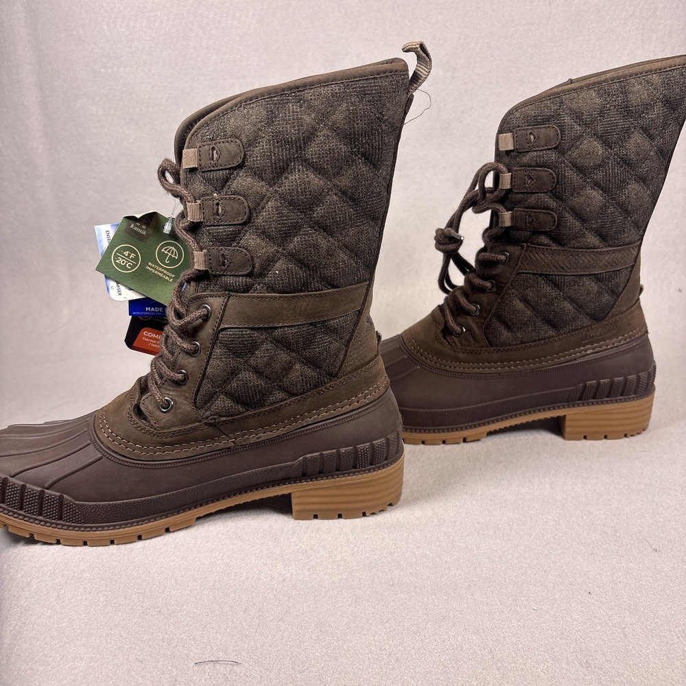 Kamik Sienna 3 Waterproof Lace-Up Boots Womens 11 Java NWT Made in USA - Picture 5 of 16